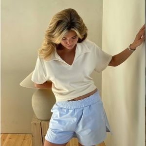Djerf Avenue Breezy Shorts Blue (Condition: Excellent)